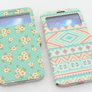 Flower Printing Samsung Galaxy S4 Floral Case..