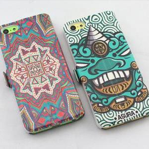 Iphone 5c Case Colored Totem Iphone 5c Flip Case..