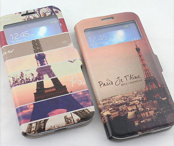 Samsung Galaxy S4 Case Eiffel Printing Unique Samsung Galaxy S4 Cover, Samsung S4 Case, Samsung S4 Otterbox, Samsung Galaxy S4 Flip Case